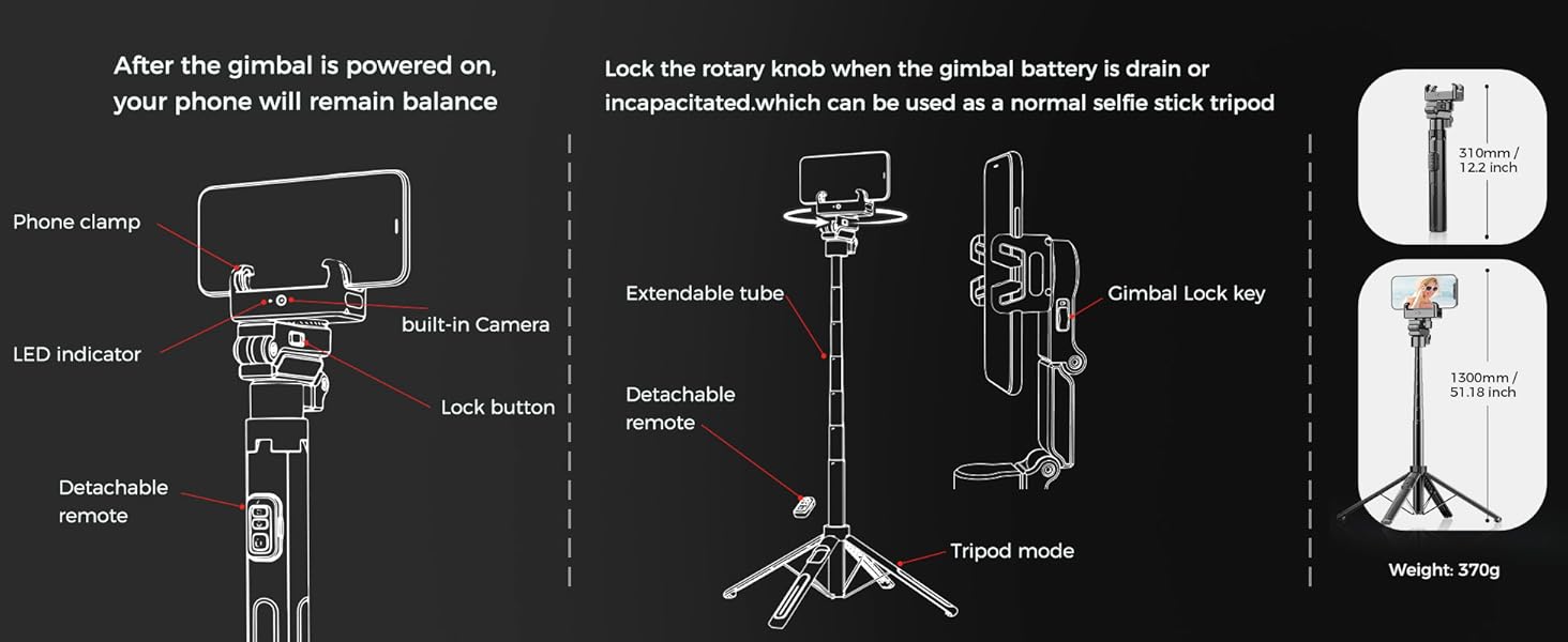 auto face tracking tripod instruction