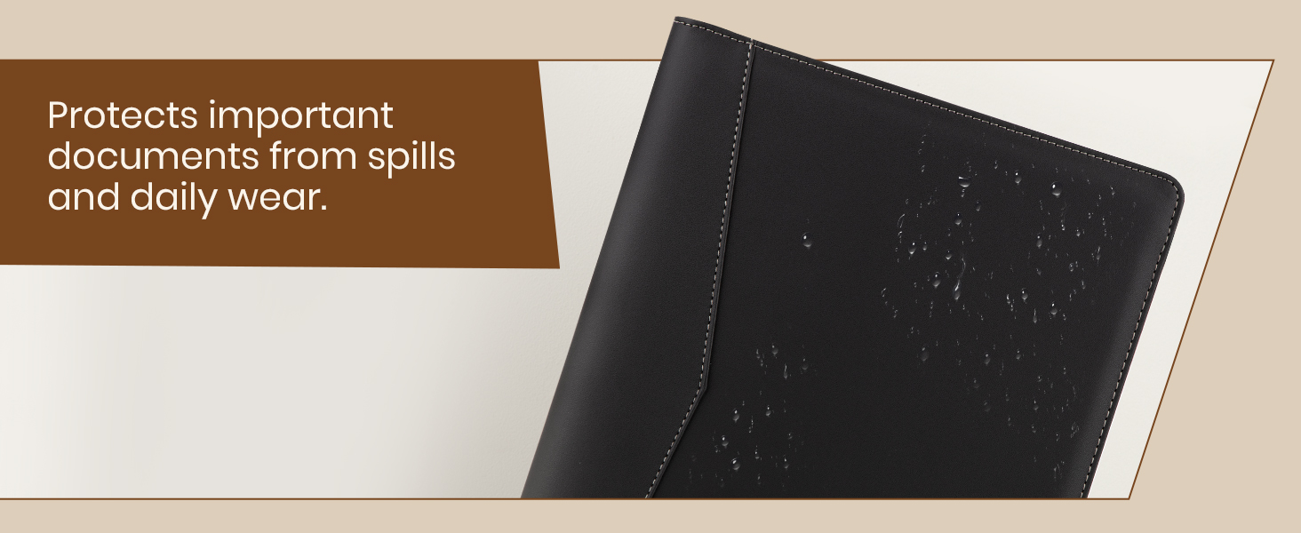 Non-zip padfolio (base model)-Black
