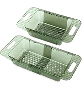 Sorgion Collapsible Colander Over the Sink Expandable Sink Strainer Basket for Kitchen, Ideal for...