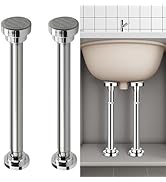 Chinflly Undermount Sink Brackets,Cylindrical-Shape Stainless Steel Adjustable, Bathroom Kitchen ...
