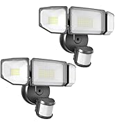 Abovizo 85W LED Security Lights Motion Sensor Light Outdoor, 8500LM, 6500K, IP65 Waterproof, 3 He...