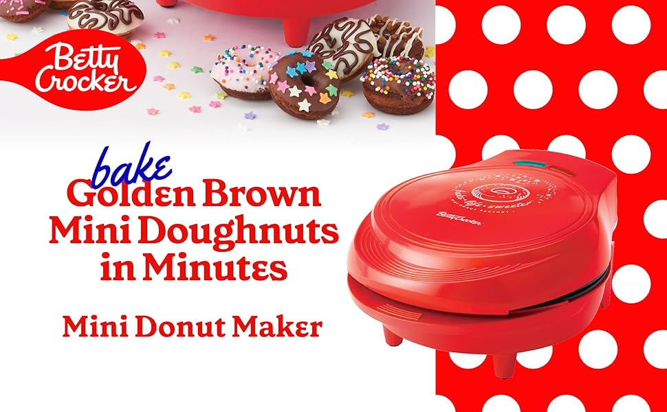 appliances red doughnut factory mini waffles mini pancake tasty cookware mini waffle maker pancake