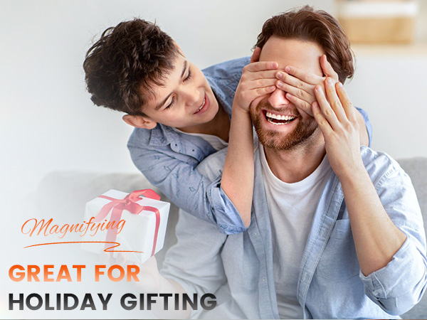 Glass Magnifier Station with LED Light and Alligator Clips