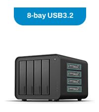 TERRAMASTER D8 Hybrid 2 HDD NVMe Enclosure 4 HDD + 4 NVMe SSD (Diskless)