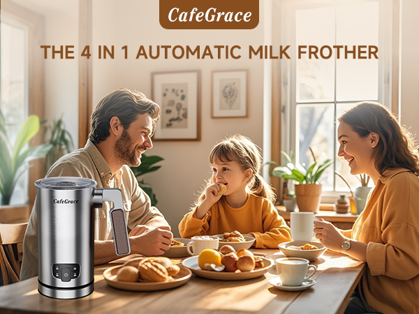 THE 4 IN 1 AUTOMATICMILK FROTHER