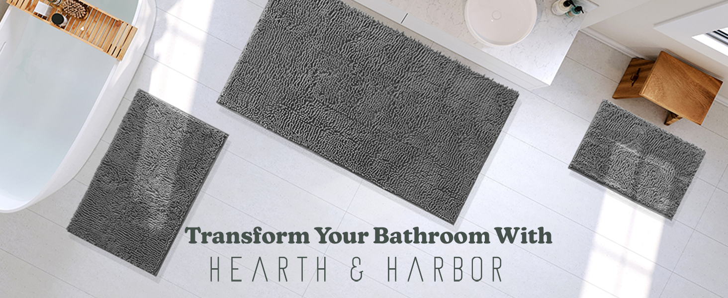 HH Chenille Bathroom Rug