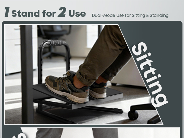 1 Stand for 2 Use: Dual-Mode Use for Sitting &amp;amp; Standing
