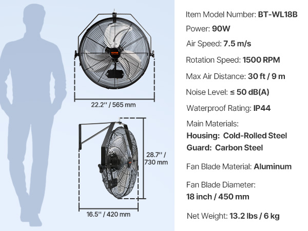 Wall Mount Fan