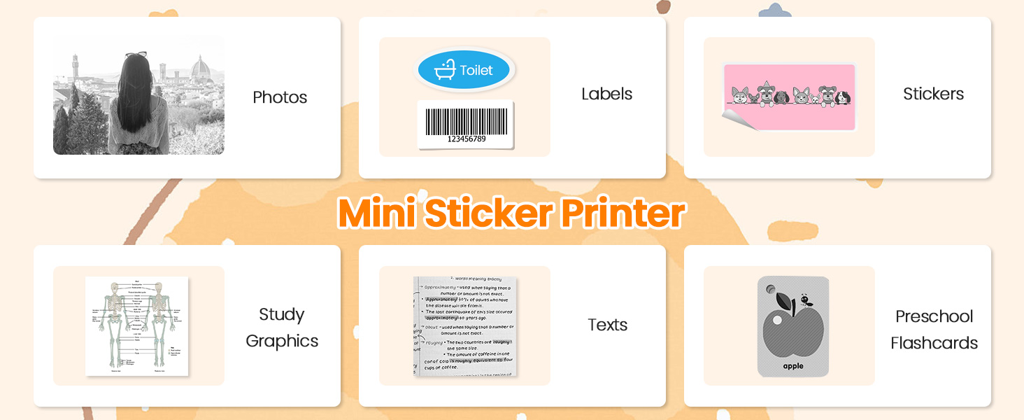 Mini Sticker Printer