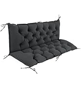 IASEAHK Porch Swing Cushions, Waterproof Swing Cushions for Outdoor Furniture, Patio Swing Cushio...