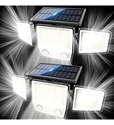 MDCMDCM Solar Motion Sensor Outdoor Lights Waterproof - 3000LM 3 Modes Security Lights Outdoor 27...