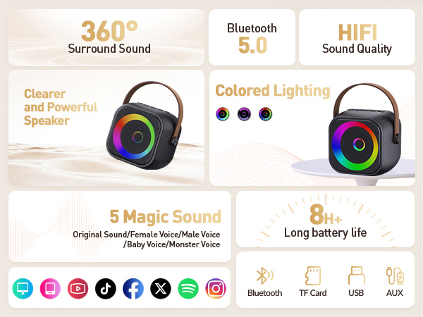 mini karaoke machine