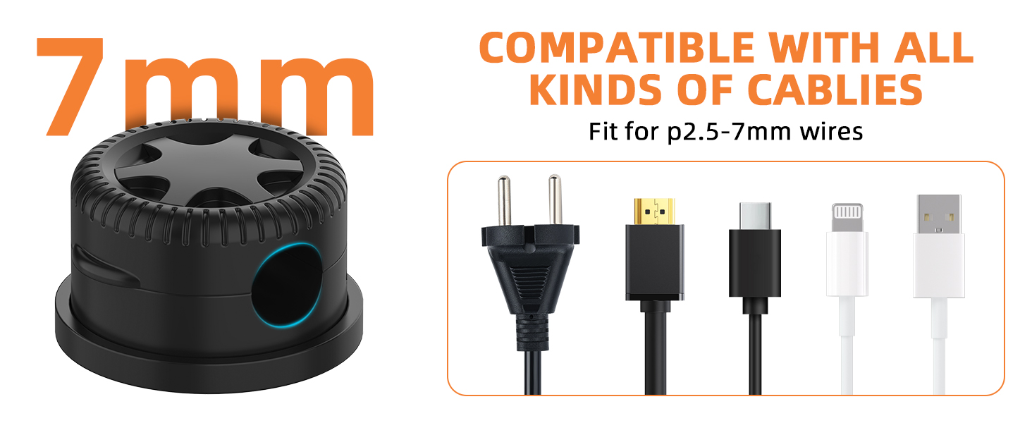 COMPATIBLE WITH ALLKINDS OF CABLIES