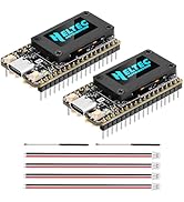 2Pcs ESP32 LoRa V4 Development Board with ESP32-S3 SX1262 LoRa Module 0.96" OLED Display WiFi Blu...