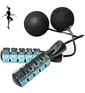 Cordless Jump Rope for Fitness with Indoor Jumping Rope Weighted Ropeless Skipping Jump Rope for ...