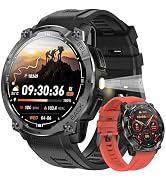 Rugged Military Smart Watch for Men with GPS, 1.43'' AMOLED Fitness Tracker Watch with Bluetooth ...