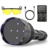 SAOPRKLER New UV Light Flashlight(365nm) High Power Upgraded UV Flashlight for Gem Identification...