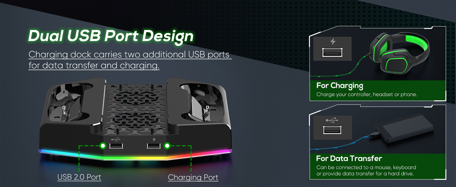 dual usb port design