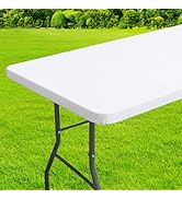 homing Rectangle Table Cloth Cover, Waterproof Polyester Elastic Fitted Tablecloth, Fits for 6 Fo...
