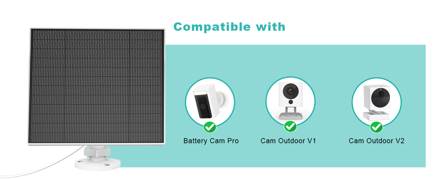 solar panel for wyze camera