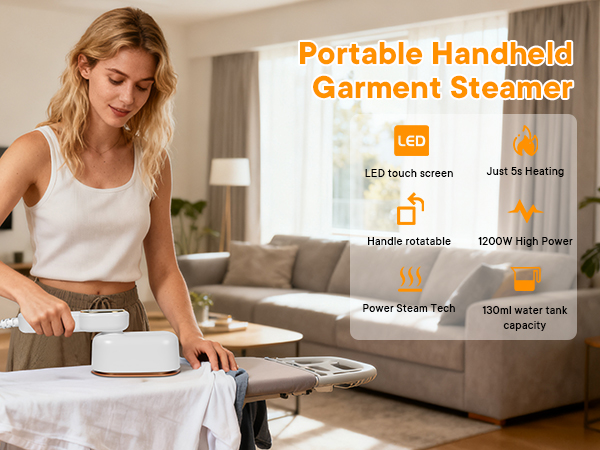 1200W Portable Steamer for Clothes