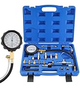 NYXOVA Fuel Pressure Test Kit, Universal 0-140PSI Fuel Injection Pump Pressure Tester Kit, Update...