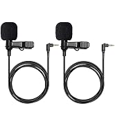 Hollyland External Clip On Lavalier Microphone with 3.5mm Audio Jack, Compatible with Lark Max Mi...