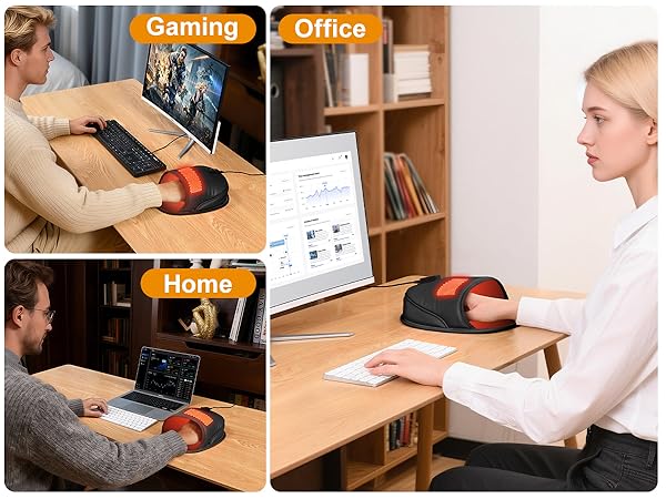 Nauttxon Heated Mouse Pad Hand Warmer - Dual-Sided Heating USB Heated Mouse Pad