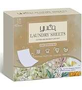 YUCO Washing Sheets Detergent 80 Loads, Plastic Free Sheet Laundry Detergent No Plastic Jug Conce...