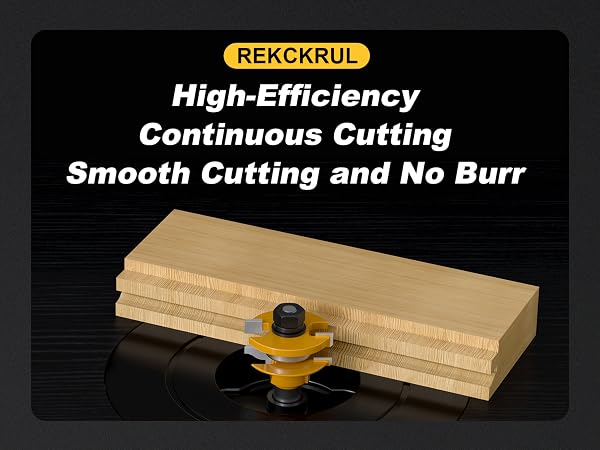 REKCKUL Professional 3PCS Ogee Style Rail and Stile Router Bit Set