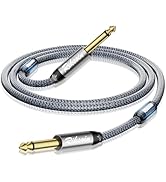 RIKSOIN Guitar Cable 10ft/3M-1/4 Inch TS Electric Instrument Cable,Straight 6.35mm Male Jack Ster...