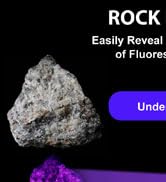 UV01 365nm UV Flashlight Black Light, USB Rechargeable High Power Blacklight Flashlight, Professi...