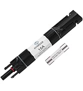 OYMSAE 15A Solar Fuse Holder Inline Male and Female Connector 15 Amp PV Fuse for Solar Pannel Wat...