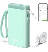 Nelko Label Maker Machine with Tape, P21 Bluetooth Label Printer, Wireless Mini Label Makers with...