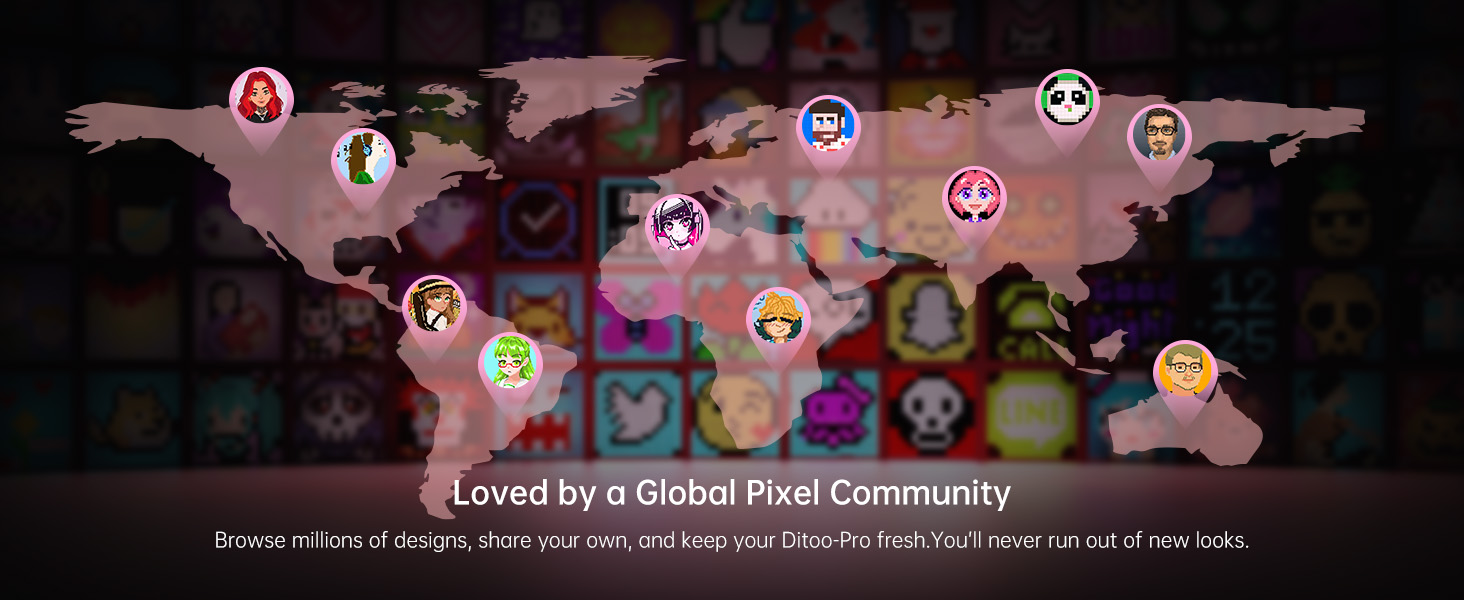 divoom ditoo retro pixel art game