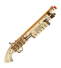 ROKR 3D Wooden Puzzles for Adults 275pcs Submachine Shooter Rubber Bands Wood Crafts DIY Building Mo...