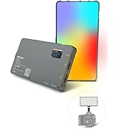 PHOTOOLEX RGB Video Light on Camera for Professional DSLR Cameras, Streaming, Photography| 6.7-In...