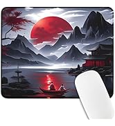 Vanzard Small Gaming Mouse Pad, Anime Black Mousepad with Stitched Edges, Expanded Cool Desk Mat,...