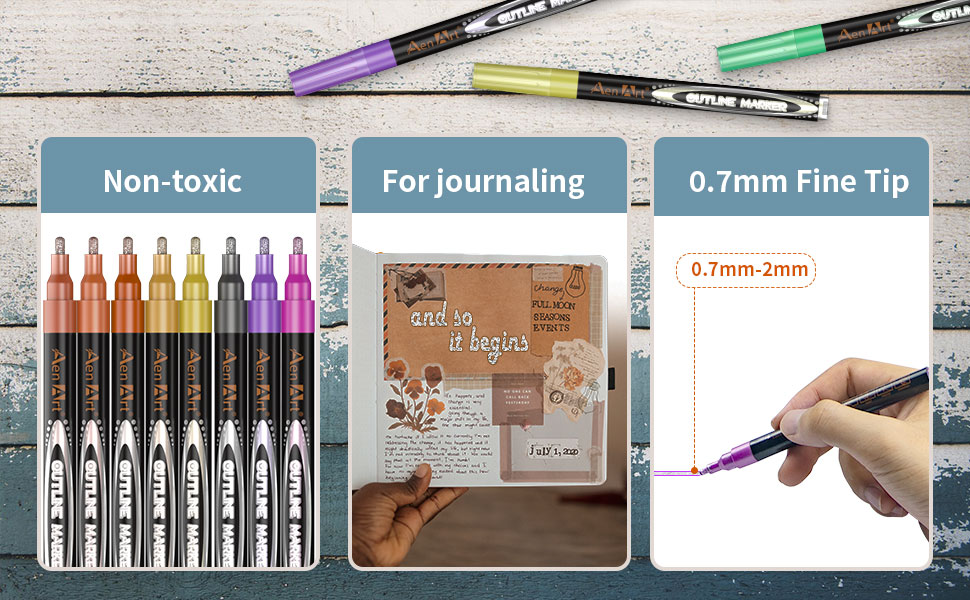 super squiggles outline markers