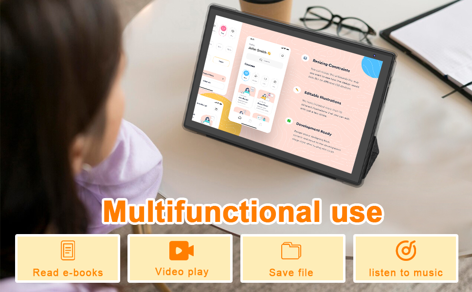 2 in 1 Tablet with Keyboard