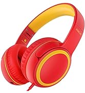 JOMILIN A10 On-Ear Headphones with Microphone, Lightweight Folding Stereo Bass Headphones with 1....