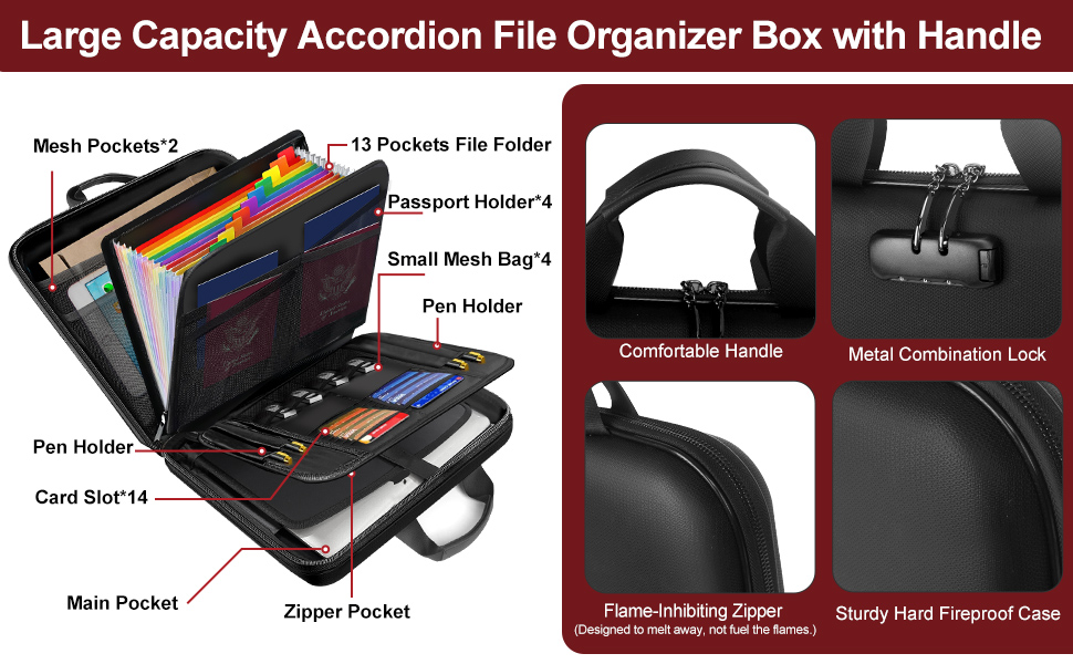 fireproof document box eva