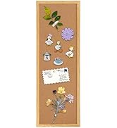 TORASO Cork Board Bulletin Board, Corkboard for Walls with Rustic Brown Frame, Large Wall Mounted...