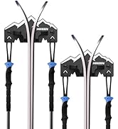 Hikeen Ski Wall Rack for Garage - Ski Wall Mount Storage Rack Fits Any Ski,Garage Organization &amp; ...