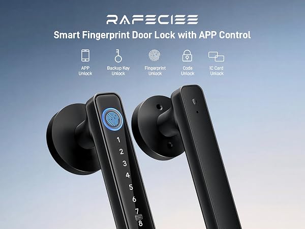 keypad door lock with handle