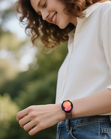 samsung galaxy watch 7 band 6 5 4 3 FE Classic Active 2 Leather Magnetic