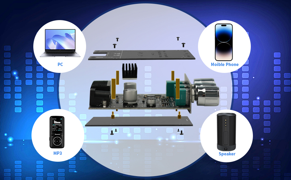 Car Bluetooth 5.0 Power Amplifier Board