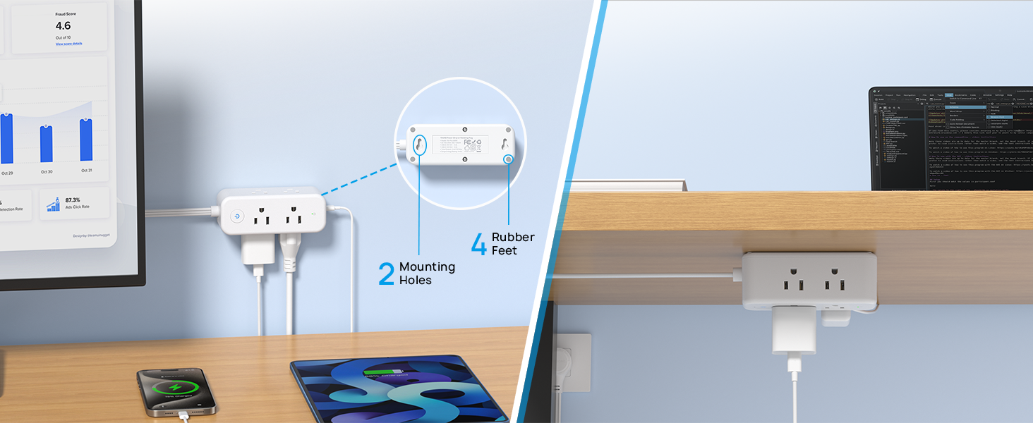 wall mountable power strip