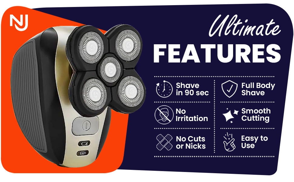 ELECTRIC HEAD SHAVER