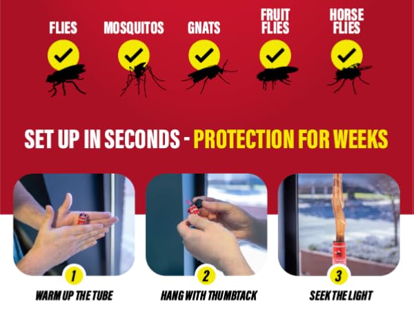 Set up in seconds - Protection for weeks